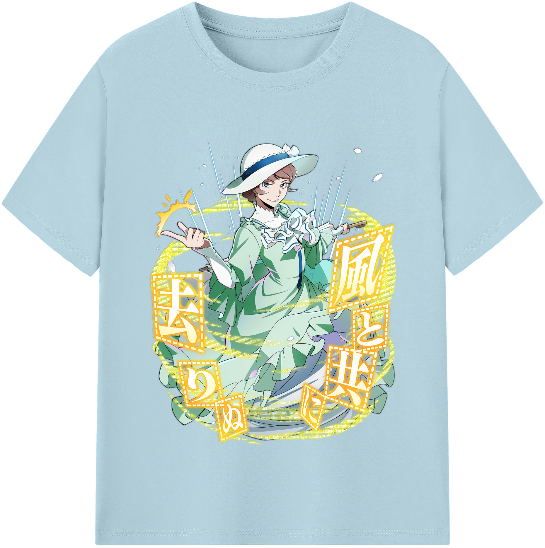（画像用） 文豪ストレイドッグス Bungo Stray Dogs 綿100％半袖Tシャツ（フロントプリント）